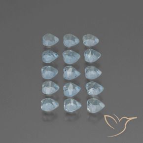 Topaz Gemstones in 4 x 4 mm (calibrated) Size for Sale, Topaz Stones in Sky Blue Color