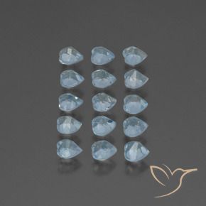 Topaz Gemstones in 4 x 4 mm (calibrated) Size for Sale, Topaz Stones in Sky Blue Color