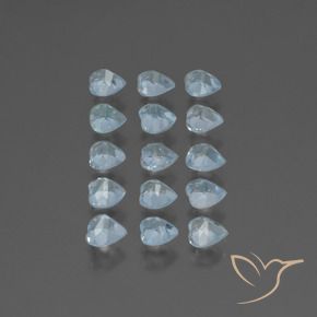 Topaz Gemstones in 4 x 4 mm (calibrated) Size for Sale, Topaz Stones in Sky Blue Color