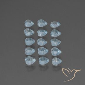Topaz Gemstones in 4 x 4 mm (calibrated) Size for Sale, Topaz Stones in Sky Blue Color