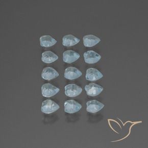 Topaz Gemstones in 4 x 4 mm (calibrated) Size for Sale, Topaz Stones in Sky Blue Color