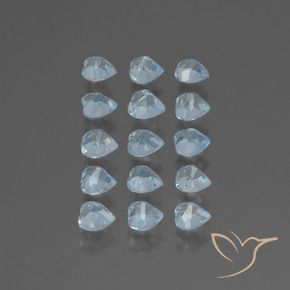 Topaz Gemstones in 4 x 4 mm (calibrated) Size for Sale, Topaz Stones in Sky Blue Color