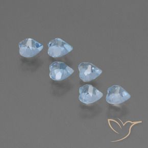 Topaz Gemstones in 4 x 4 mm (calibrated) Size for Sale, Topaz Stones in Sky Blue Color