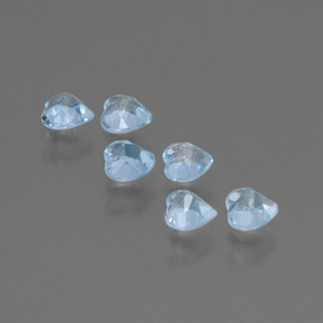 Topaz Gemstones in 4 x 4 mm (calibrated) Size for Sale, Topaz Stones in Sky Blue Color