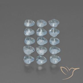 Topaz Gemstones in 4 x 4 mm (calibrated) Size for Sale, Topaz Stones in Sky Blue Color