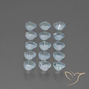 Topaz Gemstones in 4 x 4 mm (calibrated) Size for Sale, Topaz Stones in Sky Blue Color