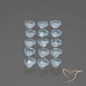 Topaz Gemstones in 4 x 4 mm (calibrated) Size for Sale, Topaz Stones in Sky Blue Color