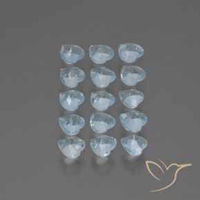 Topaz Gemstones in 4 x 4 mm (calibrated) Size for Sale, Topaz Stones in Sky Blue Color