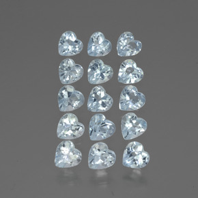 Azul Cielo Topacio Gema - 0.3ct Forma de corazón (ID: 430620)