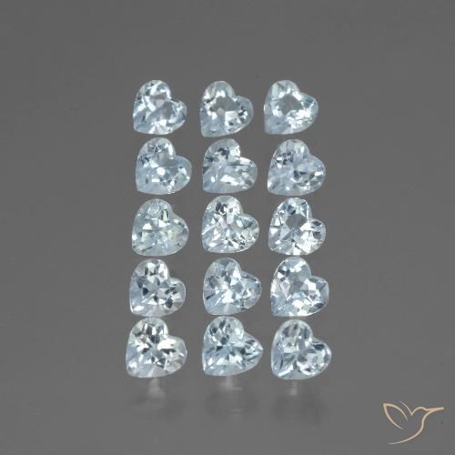 4.14ctw Natural Sky Blue Topaz, Heart, VS