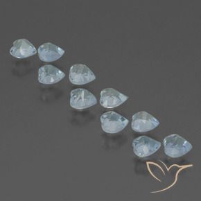 Topaz Gemstones in 4 x 4 mm (calibrated) Size for Sale, Topaz Stones in Sky Blue Color