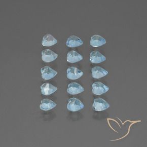 Topaz Gemstones in 4 x 4 mm (calibrated) Size for Sale, Topaz Stones in Sky Blue Color