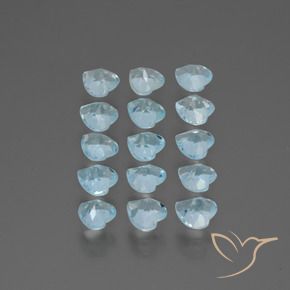 Topaz Gemstones in 4.2 x 4.1 mm Size for Sale, Topaz Stones in Sky Blue Color