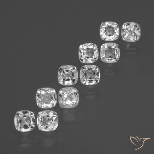 4.71ctw Natural White Topaz, Cushion, VS