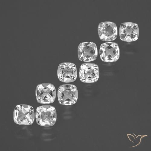4.49ctw Natural White Topaz, Cushion, VS