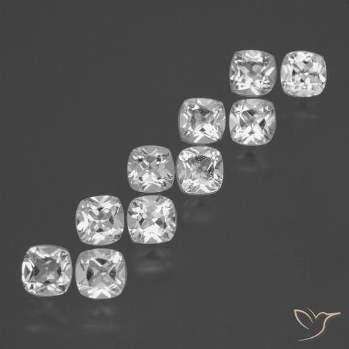 5.18ctw Natural White Topaz, Cushion, VS