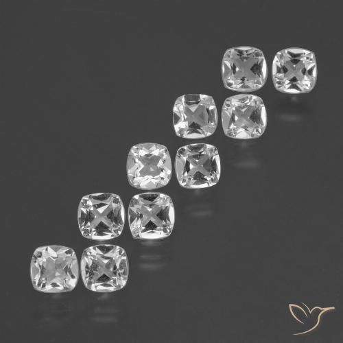 4.27ctw Natural White Topaz, Cushion, VS