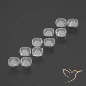 Topaz Gemstones in 4.5 x 4.5 mm Size for Sale, Topaz Stones in White Color