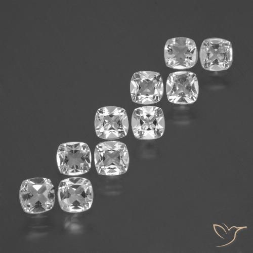 4.41ctw Natural White Topaz, Cushion, VS