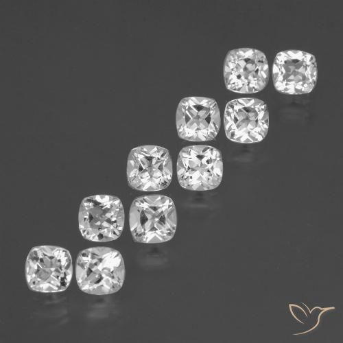 Белый Топаз Камень - 0.5ct Огранка Подушечка (ID: 432182)