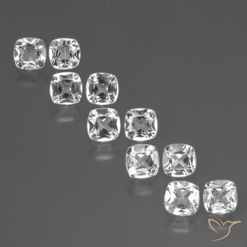 4.63ctw Natural Clear White Topaz, Cushion, VS