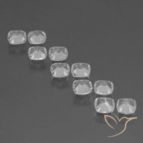 Topaz Gemstones in 4.6 x 4.5 mm Size for Sale, Topaz Stones in Clear White Color