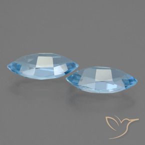 Topaz Gemstones in 12.1 x 6.1 mm Size for Sale, Topaz Stones in Sky Blue Color
