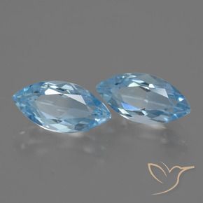 4.63 ctw Blue Topaz Stones, Natural Topaz in Marquise Facet Shape for Sale
