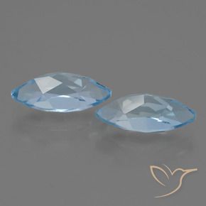 Topaz Gemstones in 11.9 x 5.9 mm Size for Sale, Topaz Stones in Sky Blue Color