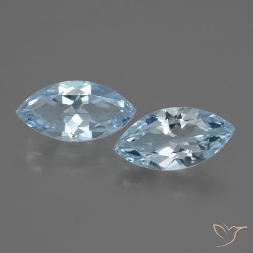 3.88ctw Natural Sky Blue Topaz, Marquise, VVS-VS