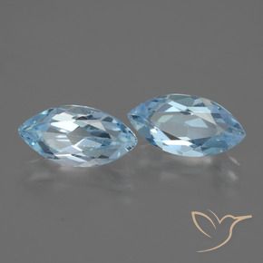 4.78 ctw Blue Topaz Stones, Natural Topaz in Marquise Facet Shape for Sale