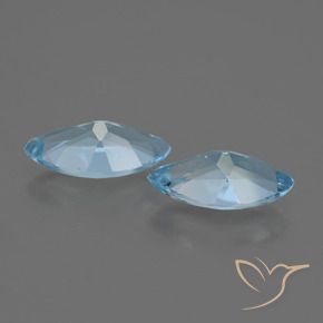 Topaz Gemstones in 12.1 x 6.2 mm Size for Sale, Topaz Stones in Sky Blue Color