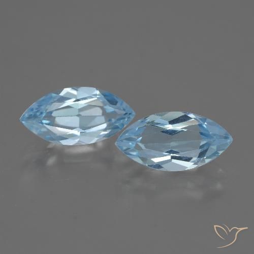 4.59ctw Natural Swiss Blue Topaz, Marquise, VVS-VS, Photo A