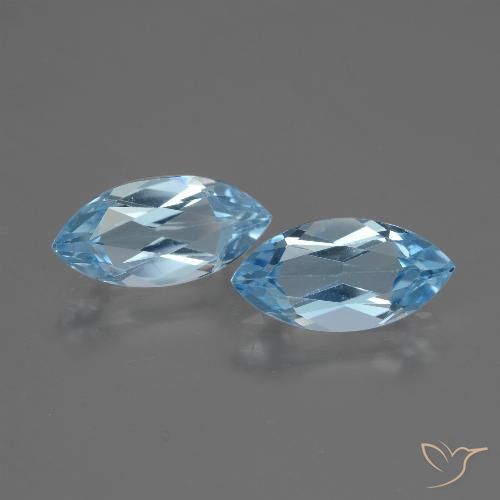 3.86ctw Natural Sky Blue Topaz, Marquise, VVS-VS