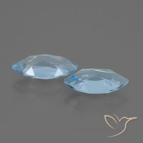 Topaz Gemstones in 12 x 6.1 mm Size for Sale, Topaz Stones in Sky Blue Color