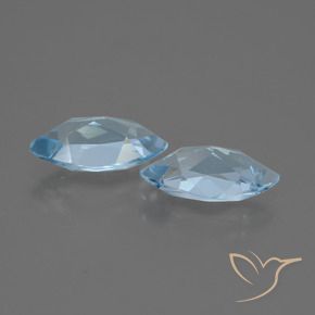 Topaz Gemstones in 11.9 x 6 mm Size for Sale, Topaz Stones in Swiss Blue Color