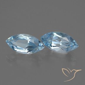 5.15 ctw Blue Topaz Stones, Natural Topaz in Marquise Facet Shape for Sale