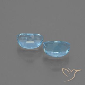 Topaz Gemstones in 7 x 5 mm (calibrated) Size for Sale, Topaz Stones in Swiss Blue Color