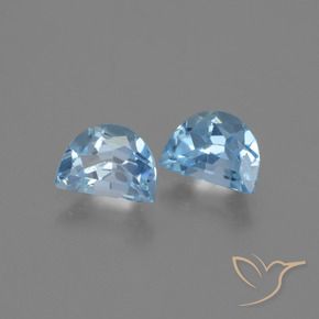 2.05 ctw Blue Topaz Stones, Natural Topaz in Fancy Facet Shape for Sale