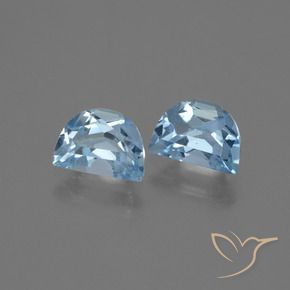 2.14 ctw Blue Topaz Stones, Natural Topaz in Fancy Facet Shape for Sale
