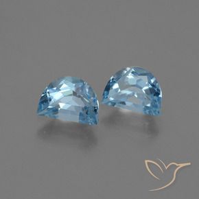 2.07 ctw Blue Topaz Stones, Natural Topaz in Fancy Facet Shape for Sale