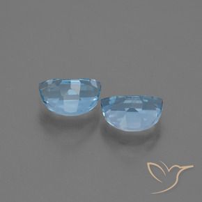 Topaz Gemstones in 7 x 5 mm (calibrated) Size for Sale, Topaz Stones in Swiss Blue Color