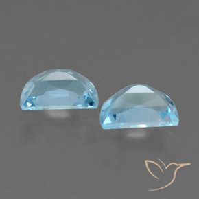 Topaz Gemstones in 7 x 5 mm (calibrated) Size for Sale, Topaz Stones in Sky Blue Color