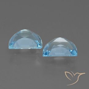Topaz Gemstones in 7 x 5 mm (calibrated) Size for Sale, Topaz Stones in Sky Blue Color