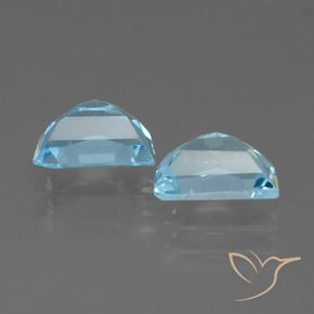 Topaz Gemstones in 7 x 5 mm (calibrated) Size for Sale, Topaz Stones in Swiss Blue Color