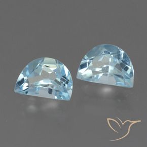 2.13 ctw Blue Topaz Stones, Natural Topaz in Fancy Facet Shape for Sale