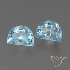 2.33 ctw Blue Topaz Stones, Natural Topaz in Fancy Facet Shape for Sale