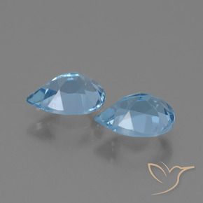 Topaz Gemstones in 7 x 5 mm (calibrated) Size for Sale, Topaz Stones in Sky Blue Color