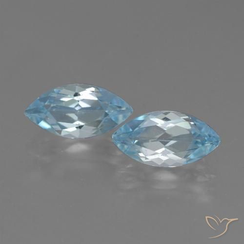 Sky Blue Topaz Gem - 2.4ct Marquise Facet (ID: 432663)