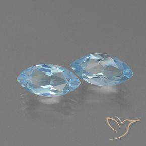 4.78 ctw Blue Topaz Stones, Natural Topaz in Marquise Facet Shape for Sale